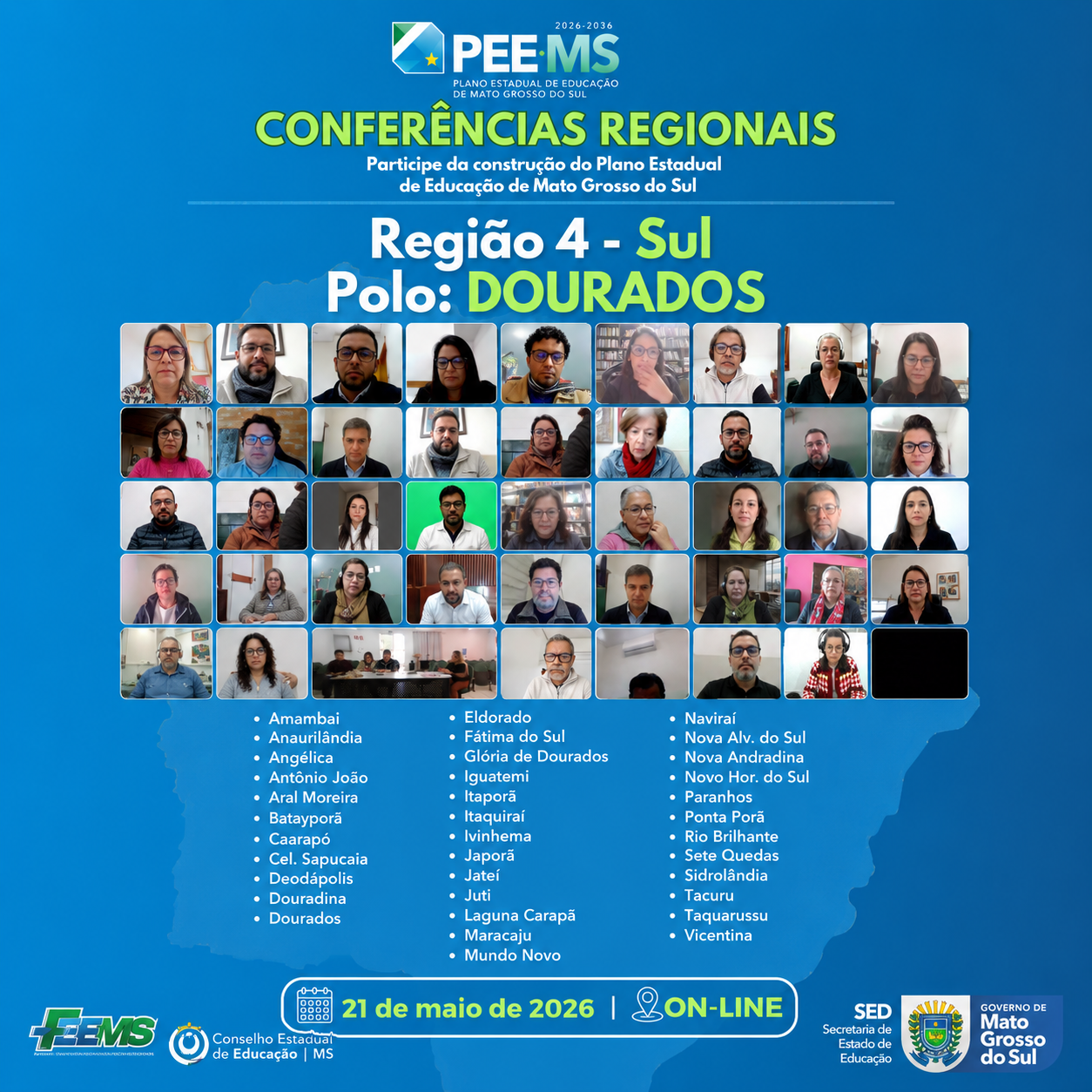 Registro da Conferência Regional de Dourados